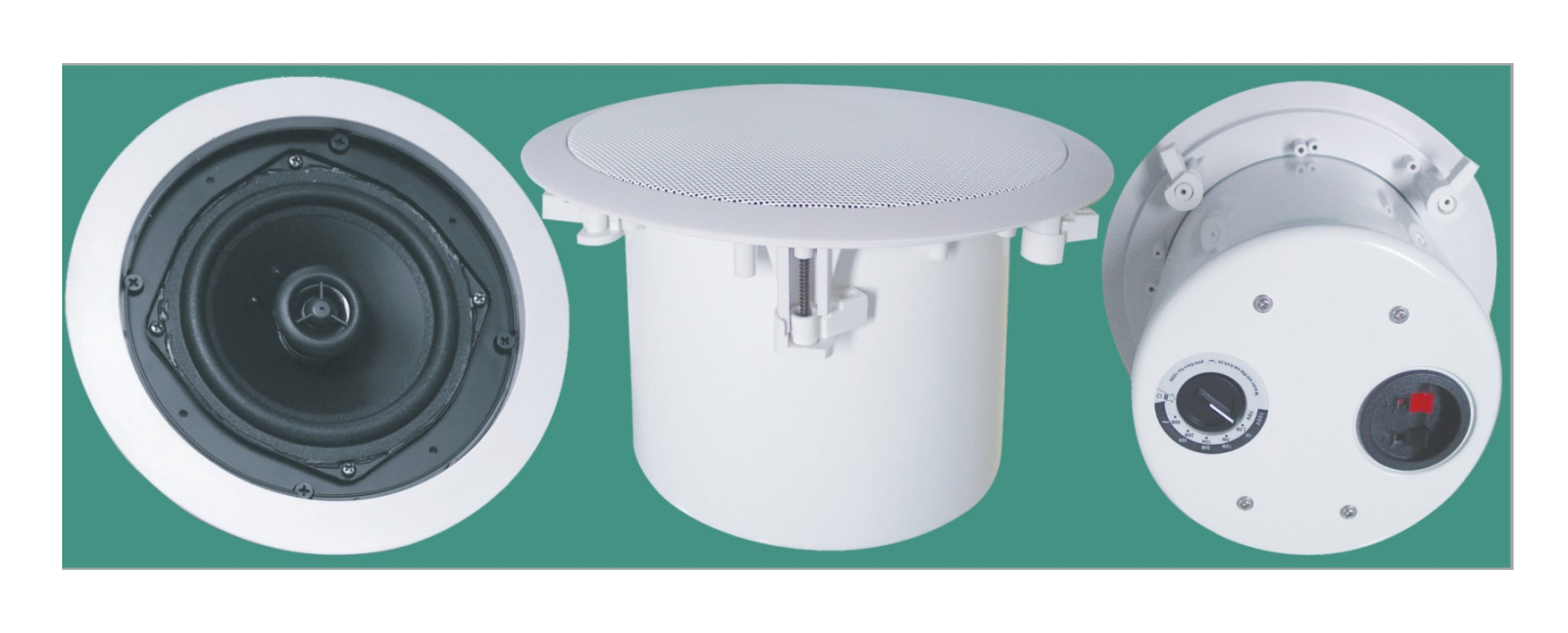 同軸天花喇叭（帶鐵后蓋，功率可調）